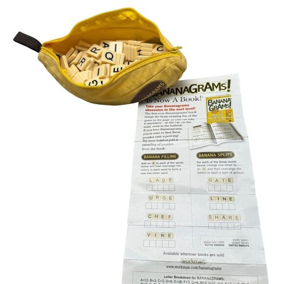 Bananagrams 144 Tiles Anagram Word Tile Game Classic 2018 310 Homeschool Awards - Picture 5 of 11